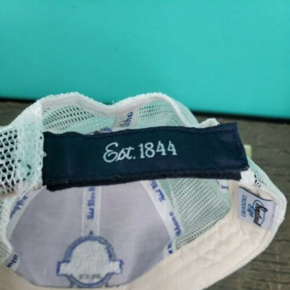 Pabst Blue Ribbon Beer PBR Mesh Back Trucker Hat Blue and White - Picture 8 of 10